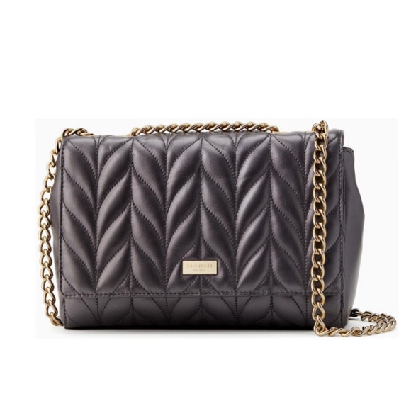 COPY - Kate Spade Evelyn Briar Lane Quilted Gunmetal - Picture 1 of 6